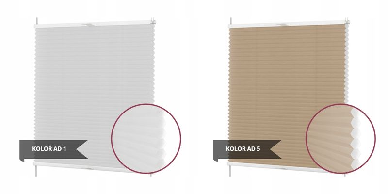 Plisa, Roleta Plisowana na Wymiar Plaster Miodu zdjęcie 4