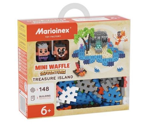 Klocki Mini Waffle 148 Elementów Wyspa Skarbów na Arena.pl