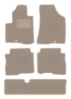 Dywaniki welurowe LUX do Hyundai Santa Fe II 2006-2012 7 os. beżowe