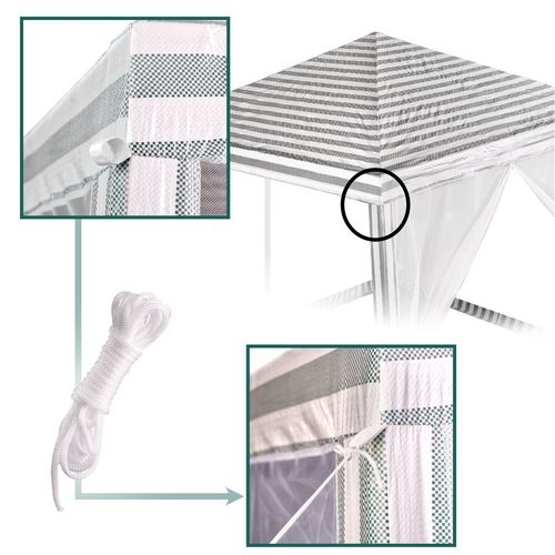 NAMIOT PAWILON OGRODOWY IMPREZOWY HANDLOWY ALTANA BIAŁY 3X3M na Arena.pl