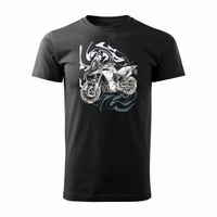 Koszulka motocyklowa z motocyklem na motor BMW GS F850 męska czarna XXL