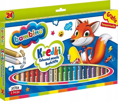 kredki bambino 24kol jumbo +temp. a"4 0447 na Arena.pl