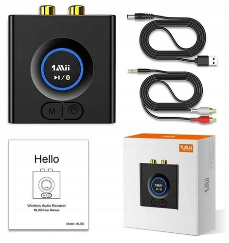 Odbiornik Audio Bluetooth 5.0 Jack 2 RCA Miilink 1Mii ML200 aptX Zasięg 50m na Arena.pl