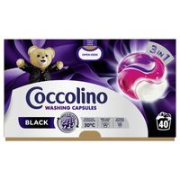 COCCOLINO BLACK 3W1 KAPSUŁKI DO PRANIA CZARNYCH I CIEMNYCH TKANIN 40
