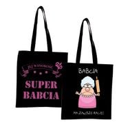 Eko Torba z nadrukiem PREZENT dla babci SUPER