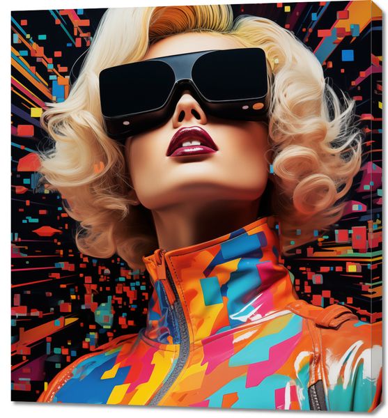 Obraz 90x100cm Retro Futuryzm zdjęcie 1