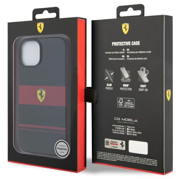 Etui Ferrari do iPhone 15, iPhone 14, iPhone 13, Czarny MagSafe zdjęcie 8