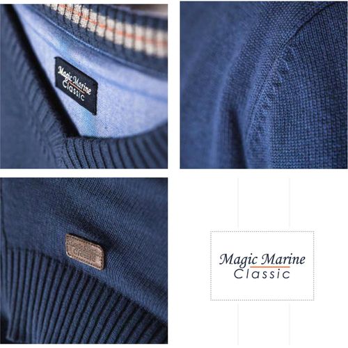 Sweter Magic Marine Classic Limitless Pullover męski sportowy v-neck bluza XL na Arena.pl