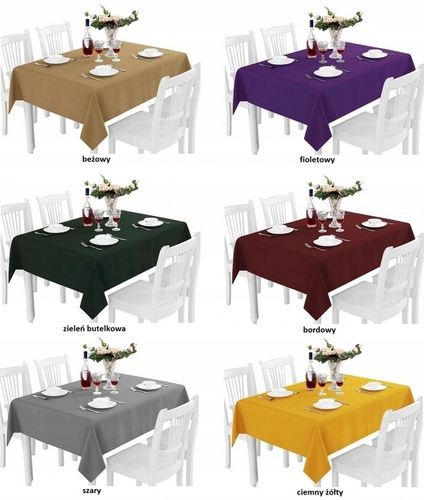 OBRUS GŁADKI MATOWY PRACTICAL 140x240 GRUBY KOLORY na Arena.pl