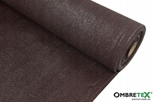 Brązowa Siatka Cieniująca Maskująca Na Płot Panele 1,7x10m Cieniówka Osłona na Arena.pl