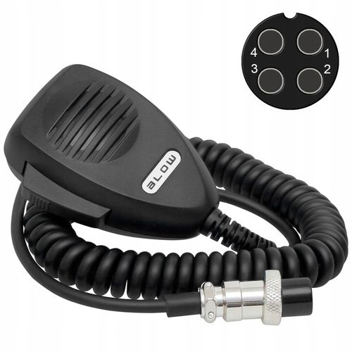 MIKROFON RADIA CB BLOW GRUSZKA WTYK 4 PIN ALAN MIKROFONOGŁOŚNIK na Arena.pl