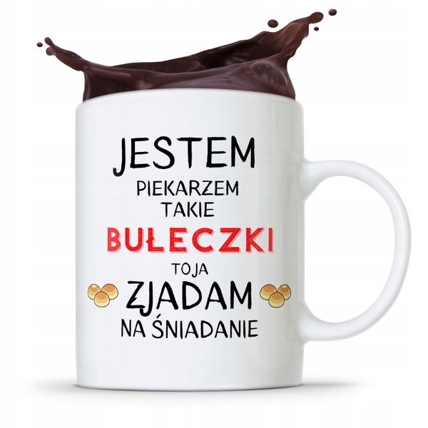 Kubek Prezent Dla Piekarza Jestem Piekarzem Z Nadrukiem Ze Zdjęciem zdjęcie 1