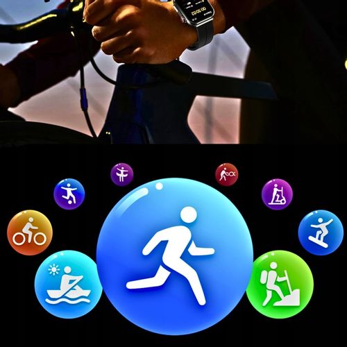 SMARTWATCH Z FUNKCJĄ POMIARU CUKRU GLUKOZA NX15 CIŚNIENIE MENU Polski WATCH na Arena.pl