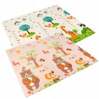 2X MATA PIANKOWA EDUKACYJNA DLA DZIECI DWUSTRONNA XPE SKŁADANA 180x200 MATA
