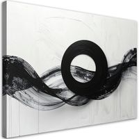 Abstrakcyjny Obraz do salonu biura sypialni, Czarno-Biały 45x30
