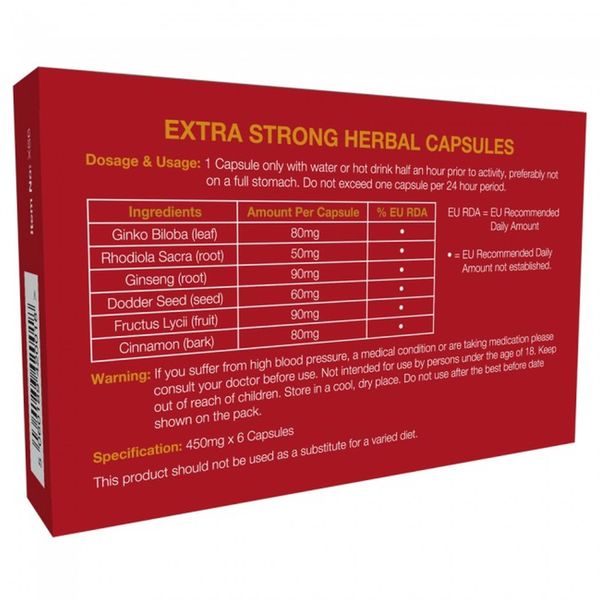 Supl.diety-Extra Strong 6 Capsules zdjęcie 2