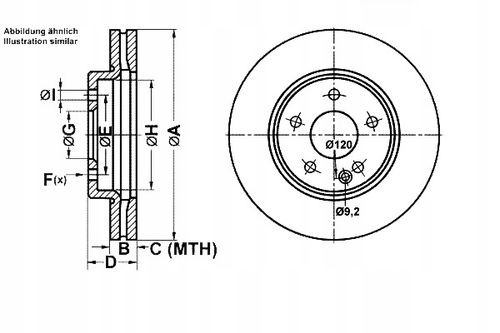 TARCZA HAM PRZOD 288X25 V ATE na Arena.pl