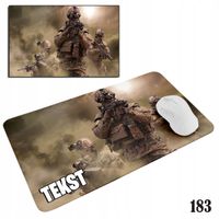 PODKŁADKA POD MYSZKĘ MYSZ WZORY DO WYBORU - WOJSKO MUNDUR 29x36cm