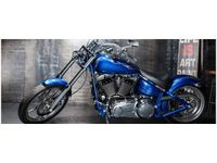 100X40CM CHROMOWANY MOTOCYKL OBRAZ DREWNO