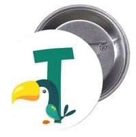 Przypinki buttony LITERKI DLA DZIECI - T