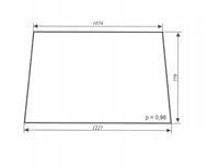 szyba przednia do ciągnika C-330 T-25 kabina Ciechanów płaska