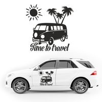 NAKLEJKA NA SAMOCHÓD TERENOWY wodoodporna palmy KAMPER camper 35 cm