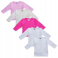 Koszulka kopertowa kaftanik 5 sztuk r.56 bawełna