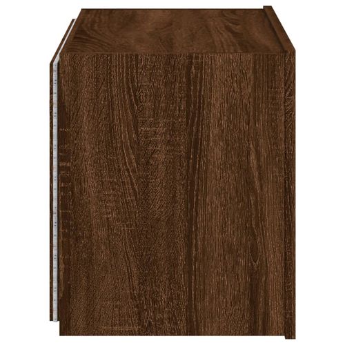 Ścienna szafka TV z LED, brązowy dąb, 60x35x41 cm na Arena.pl