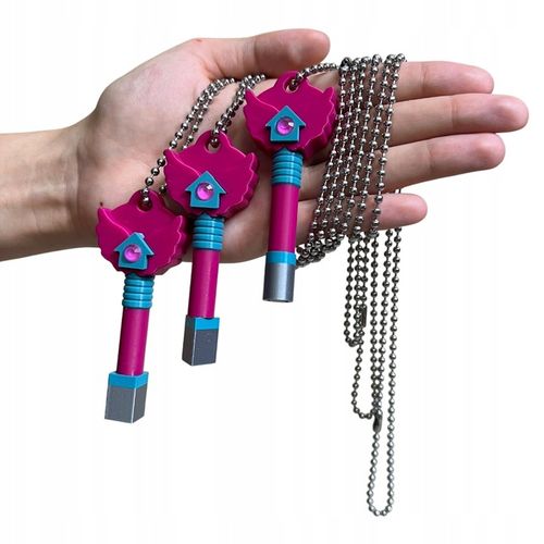 ZESTAW KLUCZY SQUID GAME 3 NASZYJNIK 80CM HIDE AND SEEK GADŻET NA PREZENT na Arena.pl