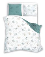 Pościel 160x200 Kwiaty Polne Kwiatuszki Łąka Listki Natura Bawełna