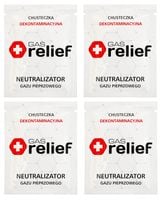 Chusteczka dekontaminacyjna neutralizująca niwelująca gaz pieprzowy 4