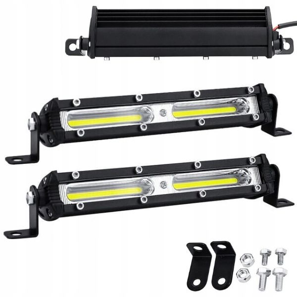Zestaw 2x Halogen lampa robocza BAR LED 24W 12-24V zdjęcie 1