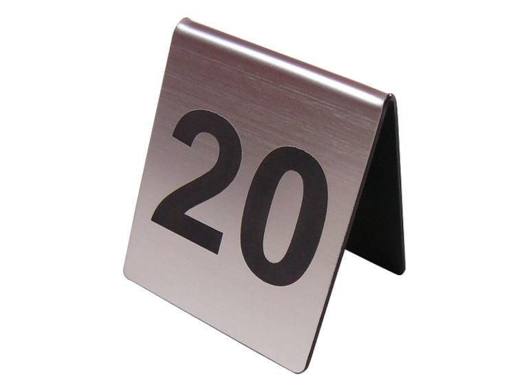 numer numerki na stolik stojak do restauracji zdjęcie 1