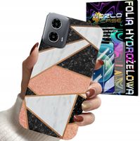 ETUI DO MOTOROLA MOTO G34 5G - GEOMETRYCZNE WZORY KOBIET PLECKI + FOLIA