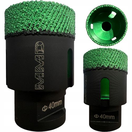 Otwornica diamentowa brazowana MMD Ø40 mm M14 do gresu ceramiki płytek na Arena.pl
