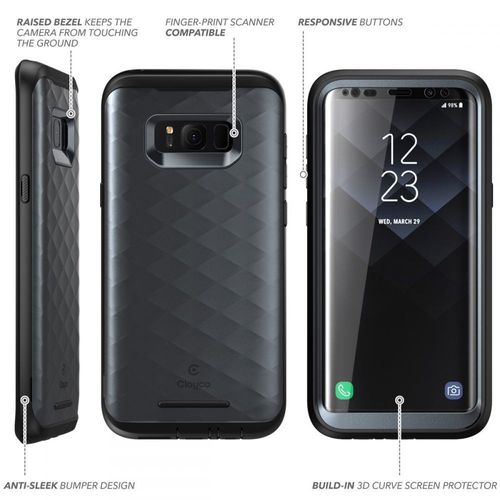 SUPCASE CLAYCO HERA GALAXY S8+ PLUS BLACK na Arena.pl