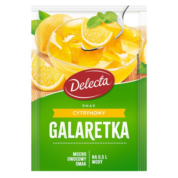 Delecta Galaretka smak cytrynowy 70 g zdjęcie 1