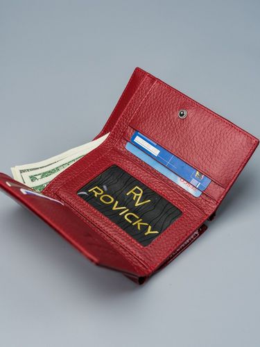 kompaktowy portfel z lakierowanej skóry - lorenti na Arena.pl