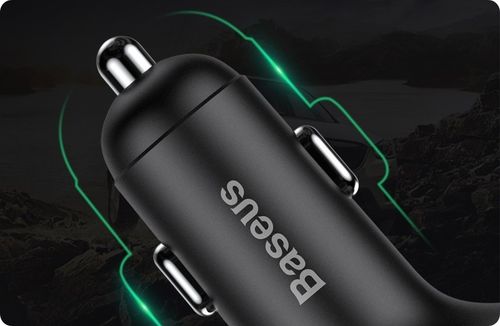 BASEUS TRANSMITER FM BLUETOOTH ŁADOWARKA SAMOCHODOWA MP3 2x USB SD/ TF 3.4A na Arena.pl