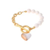 bransoletka z sercem (b21/kor/68/1au)