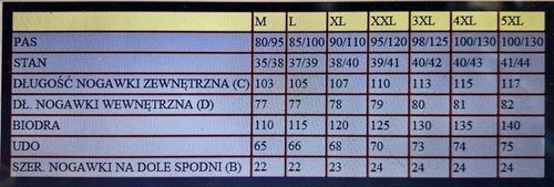 SPODNIE DRESOWE PROSTA NOGAWKA SUPER GATUNEK pas 115 cm roz. XXL na Arena.pl