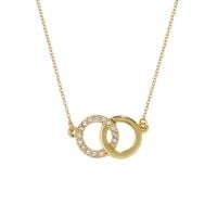 Naszyjnik z pięknymi obrączkami z kolekcji Classic (C15/RTM/14AU)