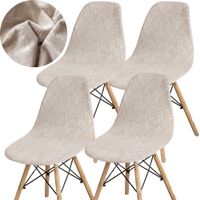 ZESTAW POKROWIEC NA KRZESŁO SKANDYNAWSKIE WELUR