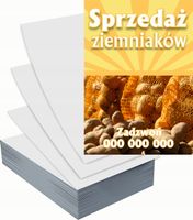 Ulotki A4 reklamowe firmowe 5000szt projekt w cenie SPRZEDAŻ ZIEMNIAKÓW