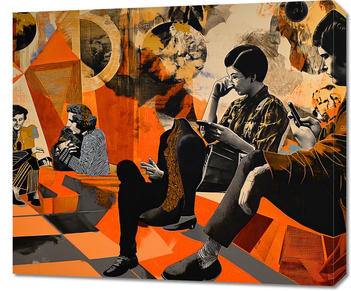 Obraz 70x60cm Przestrzeń Do Dialogu zdjęcie 1