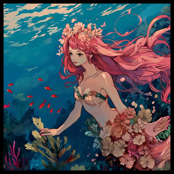 Plakat 70x70cm Nimfa Oceanu zdjęcie 2