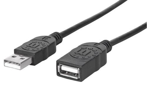 KABEL USB 2.0 A-A M/F MANHATTAN 0,5M  HI-SPEED USB-A/USB-A 322904 na Arena.pl
