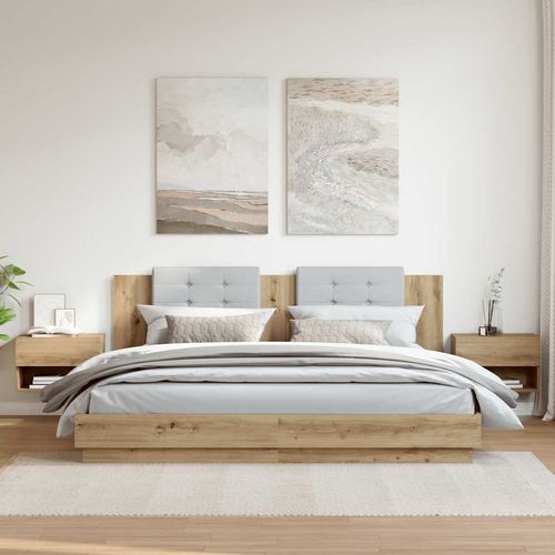 Ścienne szafki nocne, 2 szt., dąb artisian na Arena.pl