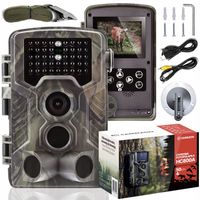 Fotopułapka IR Kamera Leśna Myśliwska POLSKIE MENU na kartę SD FHD 4K 50Mpx