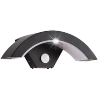 KINKIET ELEWACYJNY ZEWNĘTRZNY CZUJNIK ZMIERZCHU RUCHU CZARNY 12W LED PIR